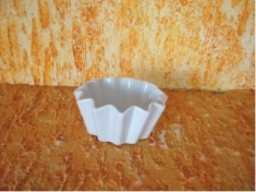 Foto Mini tigela de sufl 1a de porcelana utilitario gourmet 5,5 