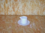 Foto Mini cremeira 2 de Porcelana com pires  4,5 x 6,0