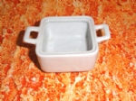 Foto Mini caçarola de Porcelana quadrada com 2 alças ritz